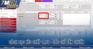 Cách đọc kèo chấp 2.75