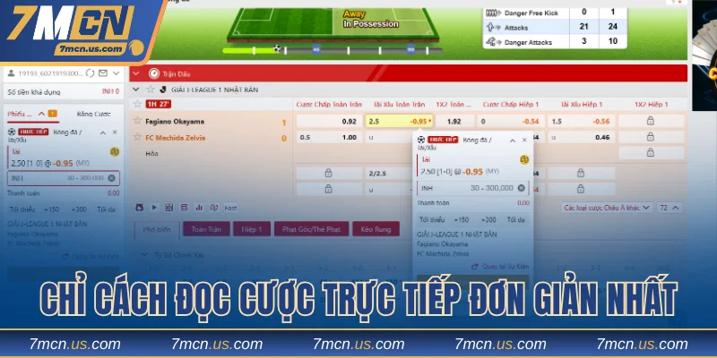 Chỉ cách đọc cược trực tiếp đơn giản nhất
