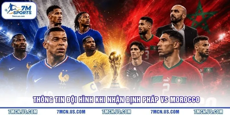 Thông tin đội hình khi nhận định Pháp vs Morocco